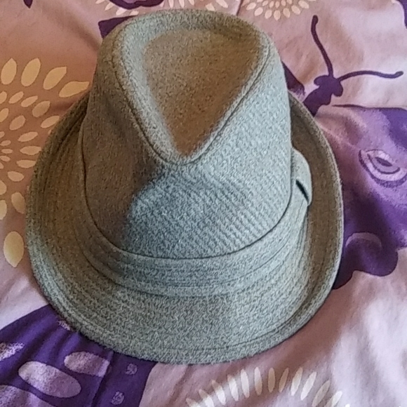 🚨Final Sale Firm Offer No Further Price Drops🚨 Roaman’s Grey Pinstriped Fedora - Picture 4 of 7
